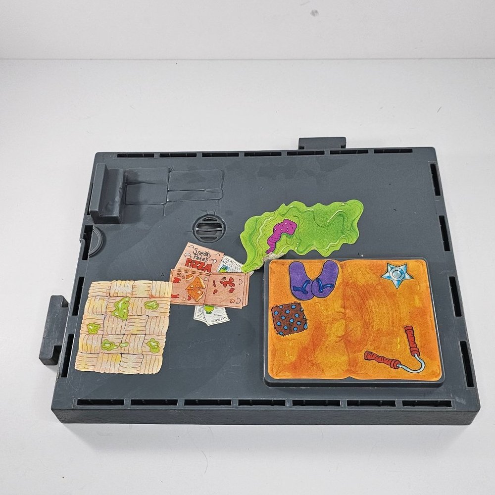 Vintage TMNT 1989 Ninja Turtles Sewer Lair Playset Floor Gray Base Part
